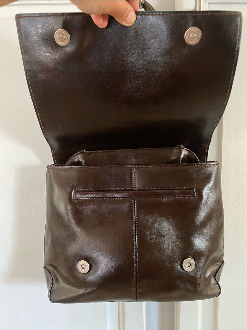 Vintage Rina Richi x Prada collab Brown Leather bag - Picture 4 of 11